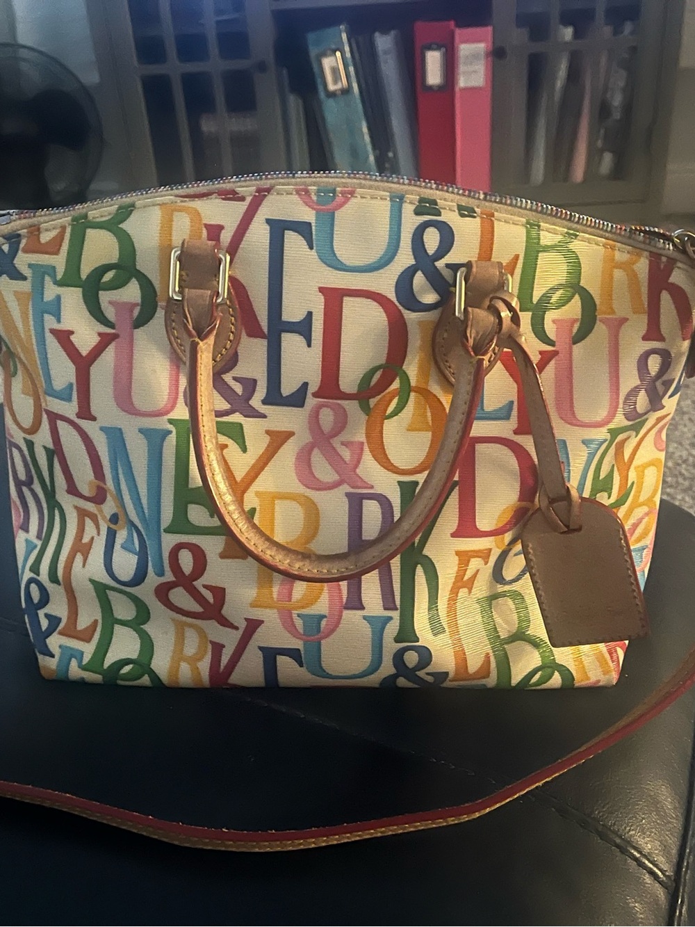 Dooney Bourke signature domed satchel in primary color logo. - Picture 3 of 5